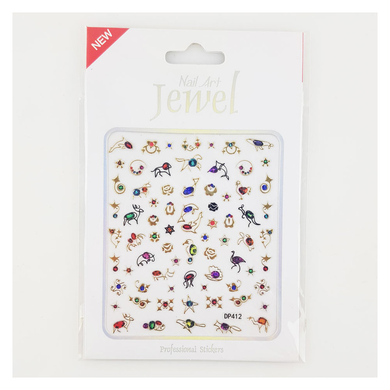 برچسب ناخن جویل مدل 412