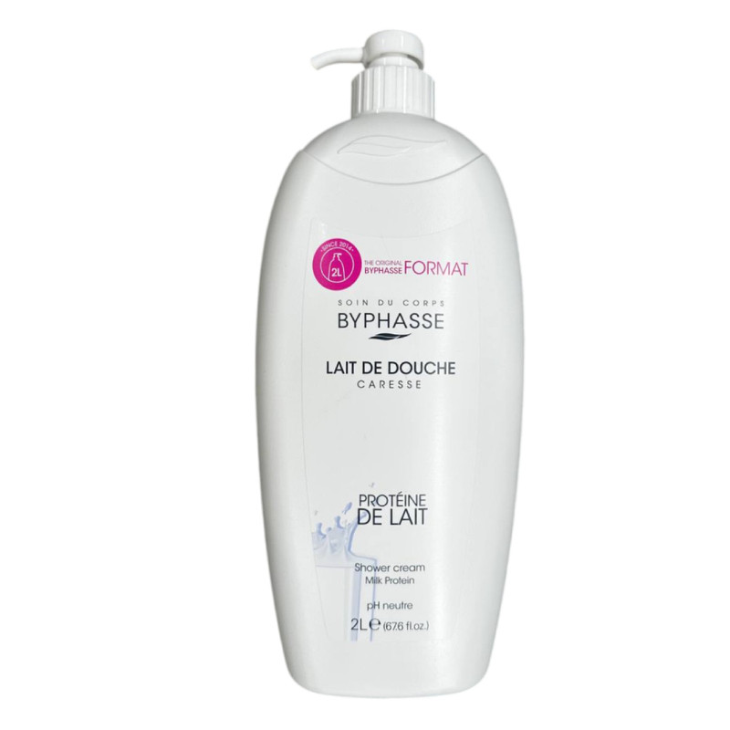 کرم شستشو بدن بایفس مدل PROTEINE DE LAIT با رایحه شیر مناسب برای انواع پوست حجم 2000 میلی لیتر