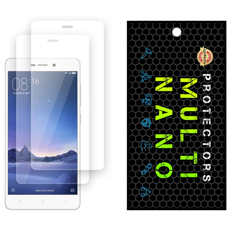 محافظ صفحه نمایش شفاف مولتی نانو مدل X-S2N مناسب برای گوشی موبایل شیائومی Redmi 3S بسته دو عددی
