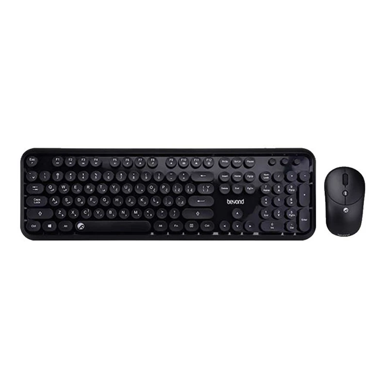 کیبورد و ماوس بی سیم بیاند مدل BMK-8101RF، سوییچ ممبران، Full-Size