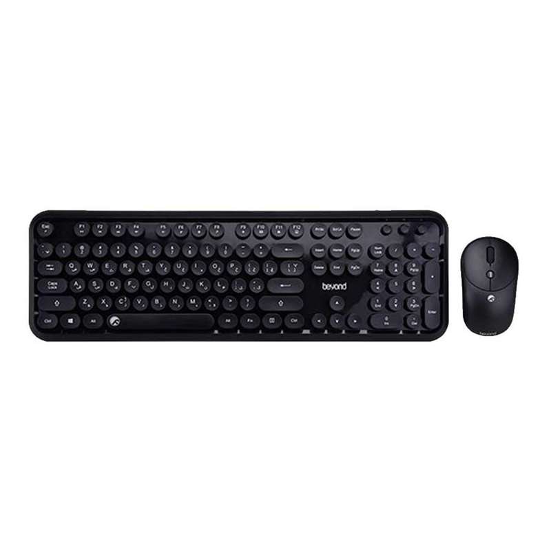 کیبورد و ماوس بی سیم بیاند مدل BMK-8101RF، سوییچ ممبران، Full-Size