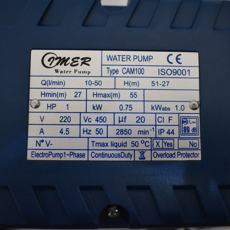 پمپ آب ایمر مدل جتی CAM100