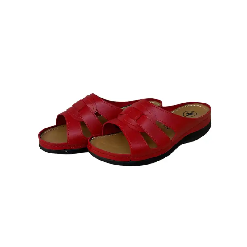 دمپایی زنانه مدل DZR 124 ZRB بیاله رنگ قرمز