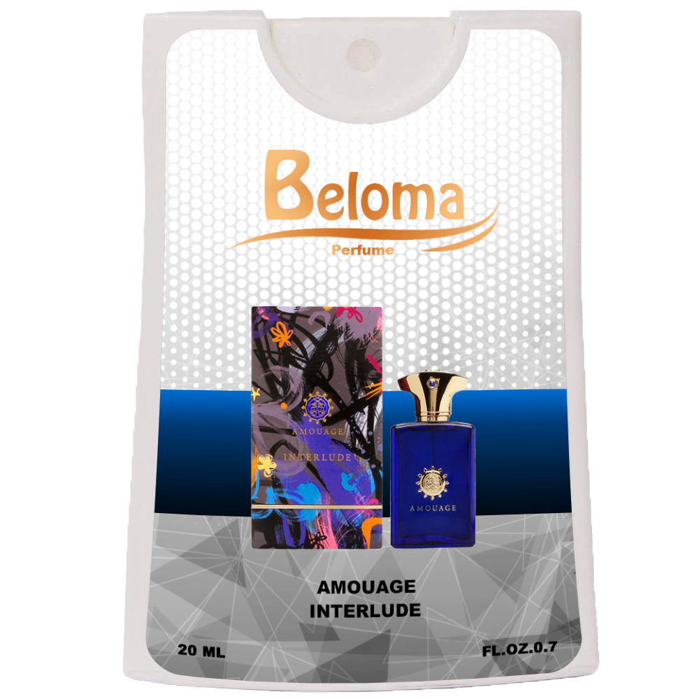 عطر جیبی مردانه بلوما مدل آمواج اینترلود بلو حجم 20 میلی لیتر