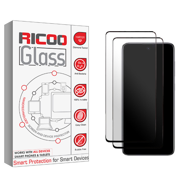 محافظ صفحه نمایش سرامیکی حریم شخصی ریکو مدل Ricoo Glass NEW مناسب برای گوشی موبایل سامسونگ Galaxy A73 5G بسته دو عددی