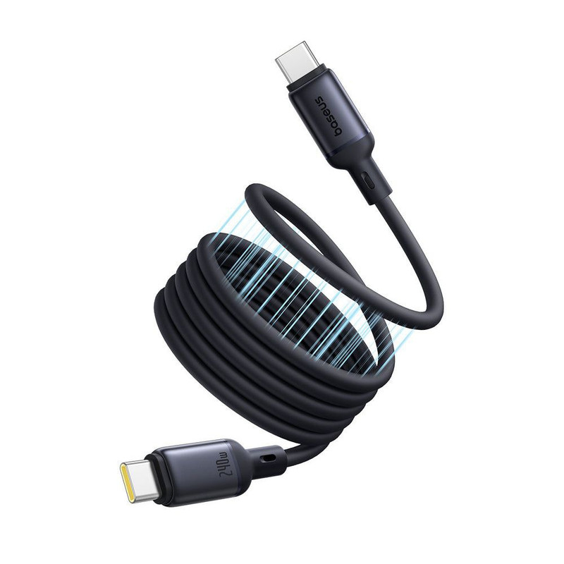 کابل USB-C بیسوس مدل PicoGo Magnetic 240W طول 1 متر