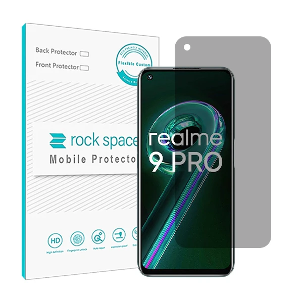 محافظ صفحه نمایش پرایوسی راک اسپیس مدل HyPRV مناسب برای گوشی موبایل ریلمی 9 Pro