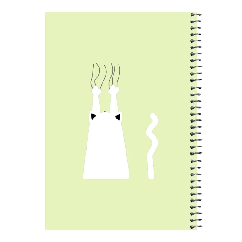 دفتر مشق 80 برگ اس جی مدل گربه آویزان کد 1