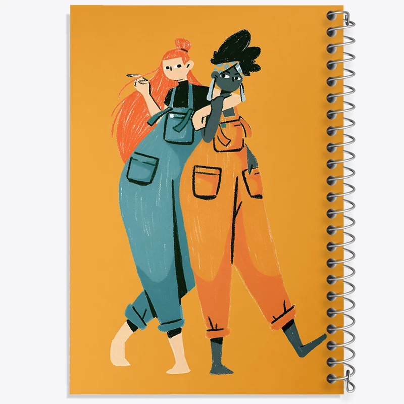 دفتر شطرنجی 50 برگ خندالو طرح دخترانه کد F7330