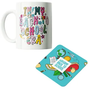 ماگ پاد آفرین مدل دانش آموز بازگشت به مدرسه کد PZ253 به همراه زیرلیوانی