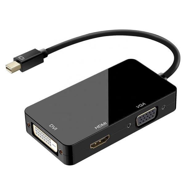 مبدل Mini DisplayPort به HDMI / DVI / VGA دی-نت مدل 3PORT