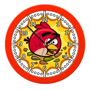 ساعت دیواری کودک مدل angry birds