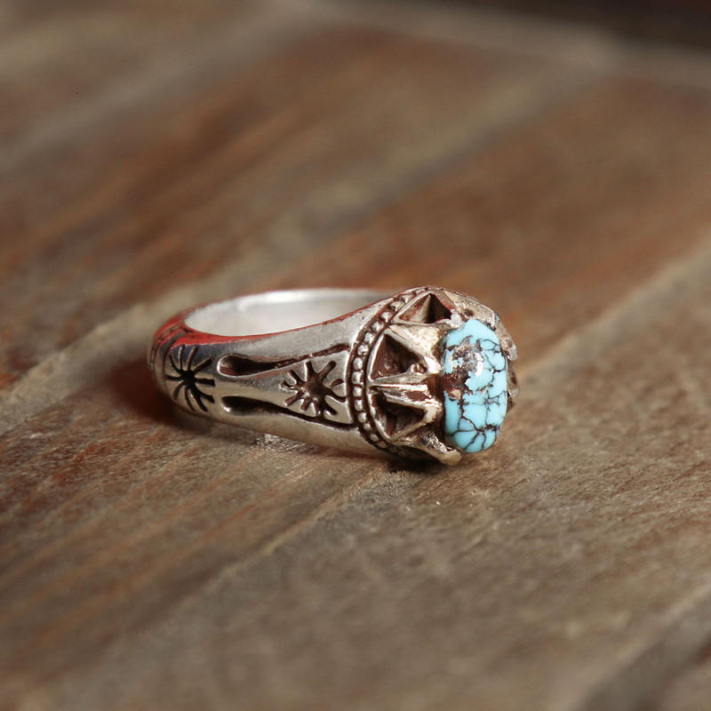 انگشتر نقره مدل فیروزه کد 5003