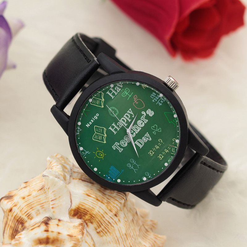 ساعت مچی عقربه ای ناکسیگو مدل Happy Teacher Day کد LF12348 ساعت مچی عقربه ای ناکسیگو مدل Happy Teacher Day کد LF12348