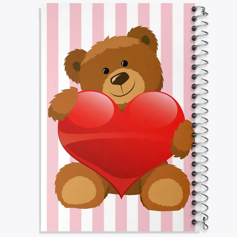 دفتر مشق 50 برگ خندالو مدل عاشقانه کد 1896