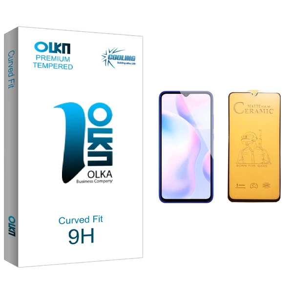 محافظ صفحه نمایش سرامیکی کولینگ مدل Olka glass مناسب برای گوشی موبایل شیائومی Redmi 9A