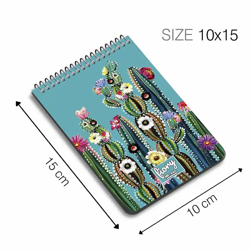 دفترچه یادداشت مستر راد طرح کاکتوس مدل Cheekbox کد fiory 1816 vip