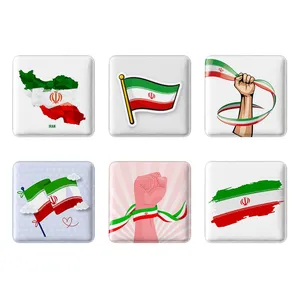 مگنت خندالو طرح پرچم ایران کد 1496B مجموعه 6 عددی
