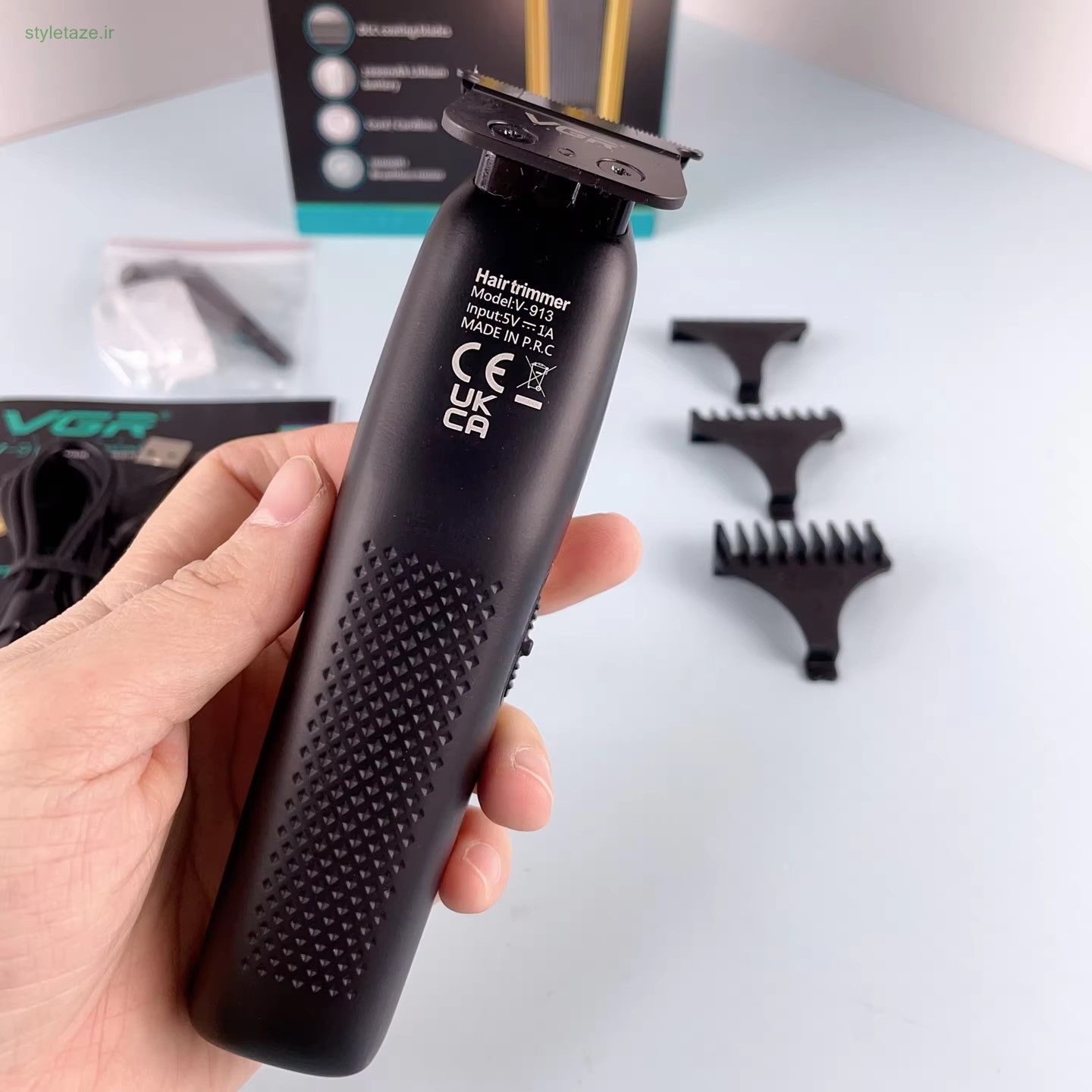 ماشین اصلاح موی سر و صورت وی جی ار مدل V-913 -  - 11