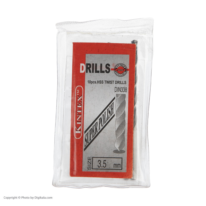 مته آهن کینتکس مدل سوپر پولیش سایز 3.5 میلی‌متر بسته 2 عددی