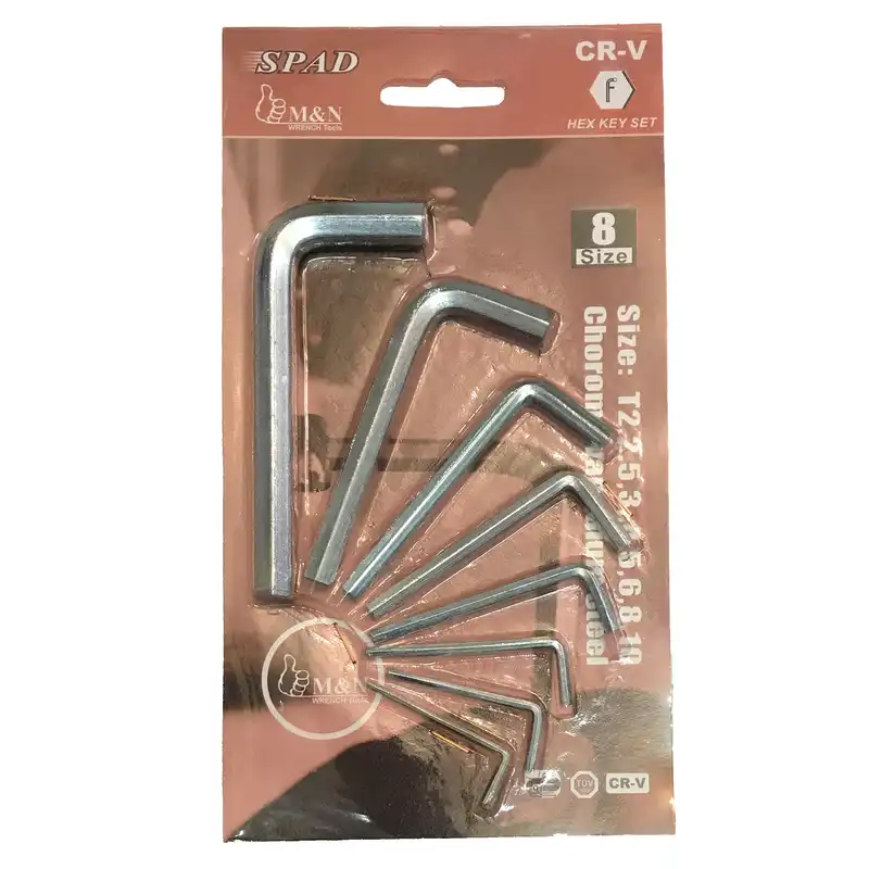 آچار آلن اسپد کد M09 مجموعه 8 عددی