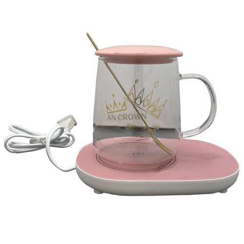لیوان طرح Sweet Life مدل HK14 به همراه گرمکن برقی
