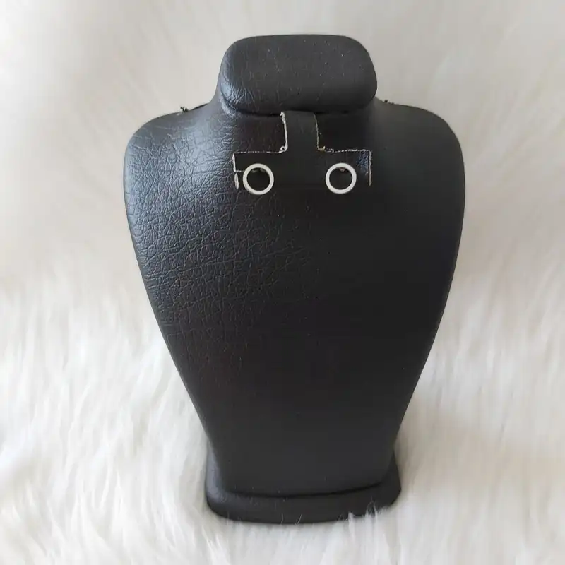 گوشواره زنانه مدل میخی طرح دایره کد shape111