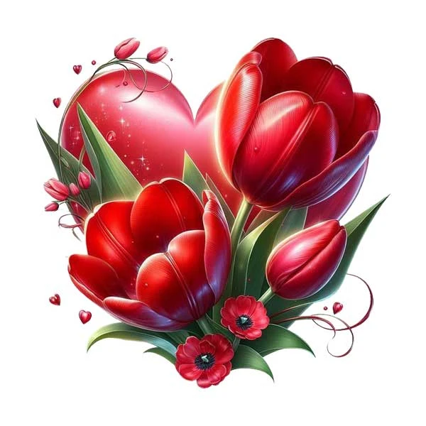 استیکر پارچه و لباس پاد آفرین مدل قلب گلی کد 1270