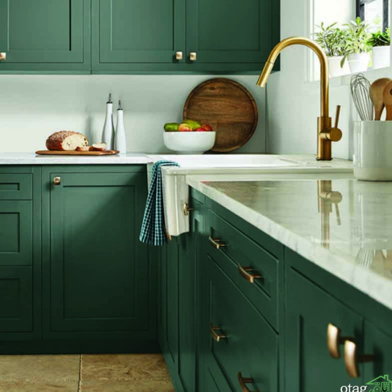 رنگ روغنی سبز سیر صفاشیمی  مدل 890 وزن 1 کیلوگرم