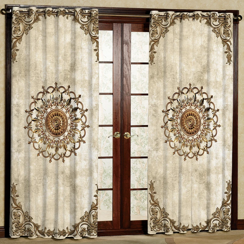 پرده مدل مخمل پانچی کد 1378T2 سایز 200x140 سانتی متر