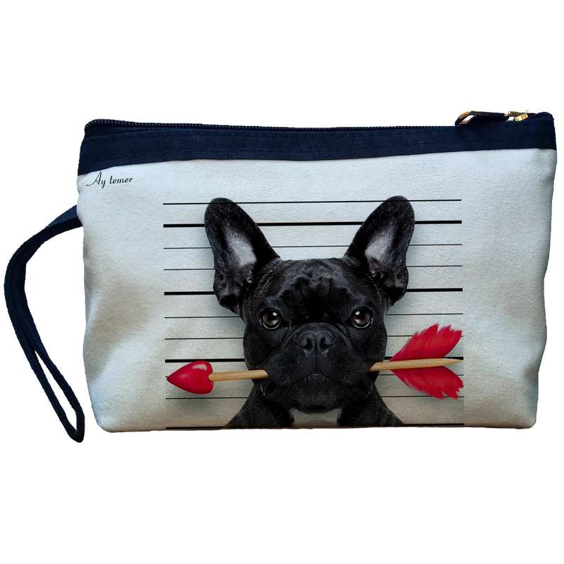 کیف لوازم آرایش زنانه آی تمر مدل سگ پاگ کد 150