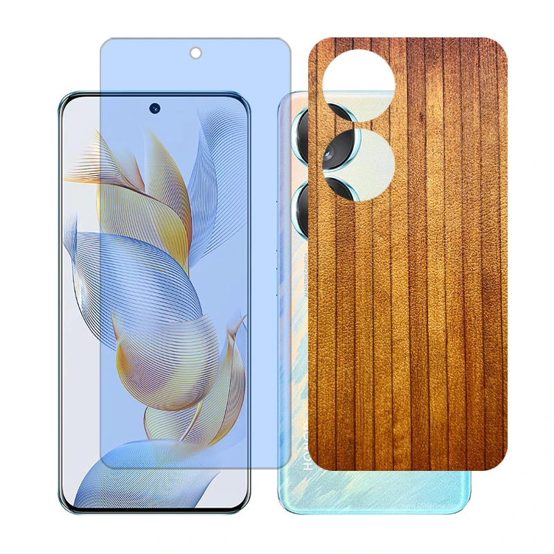 محافظ صفحه نمایش مات آنتی بلو گلس مدل Together مناسب برای گوشی موبایل آنر 90 به همراه برچسب پوششی پشت گوشی