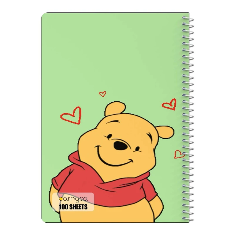 دفتر مشق 100 برگ سیمی کارنیکا طرح وینی خرسه Winnie the Pooh کد 61429