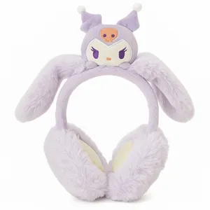 گوش گیر زمستانی دخترانه مدل تاشو طرح کرومی 