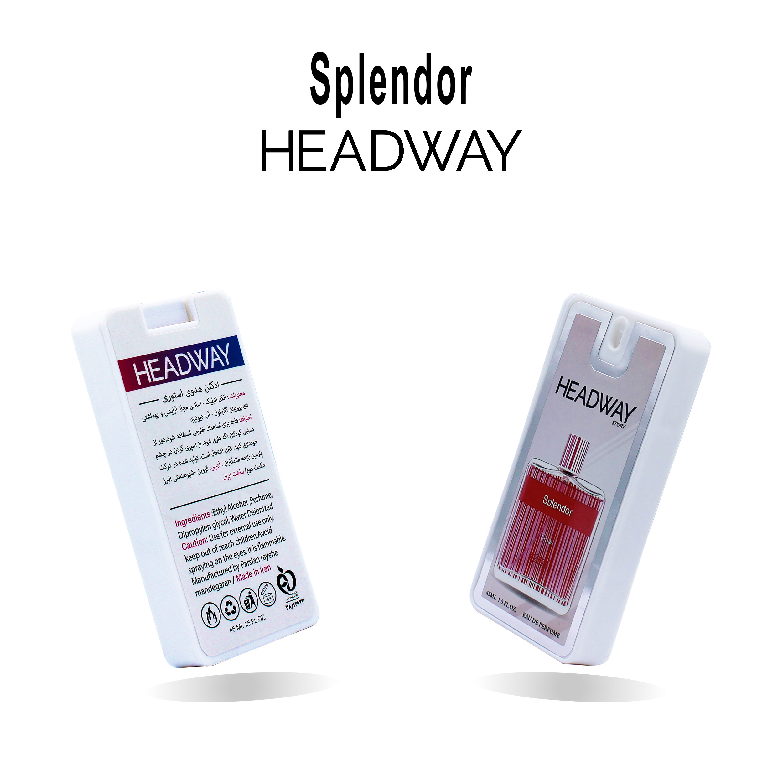 عطر جیبی زنانه هدوی مدل اکلت و اسپلندور حجم 45 میلی لیتر مجموعه 2 عددی