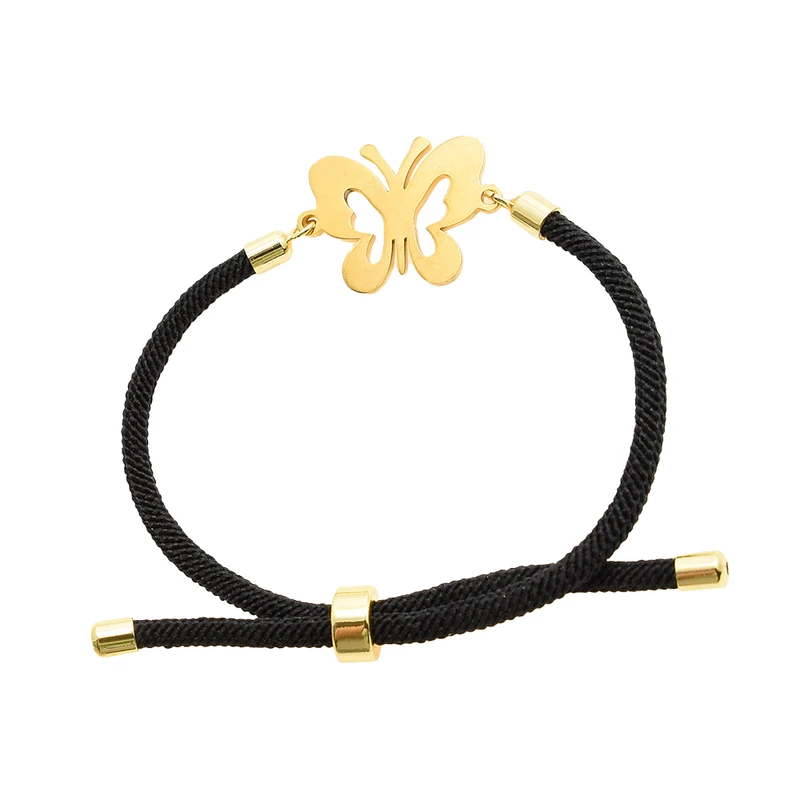 دستبند زنانه دلنار گالری مدل آسانسوری کنفی پروانه