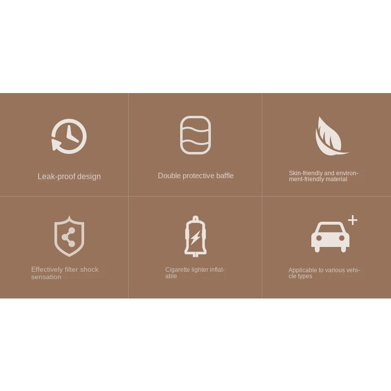 تشک بادی صندلی عقب خودرو مدل 6in1 مجموعه 6 عددی