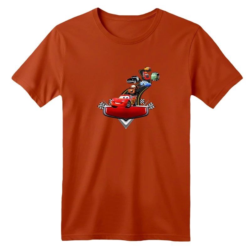 تی شرت آستین کوتاه بچگانه مدل ماشین ها کد 02  