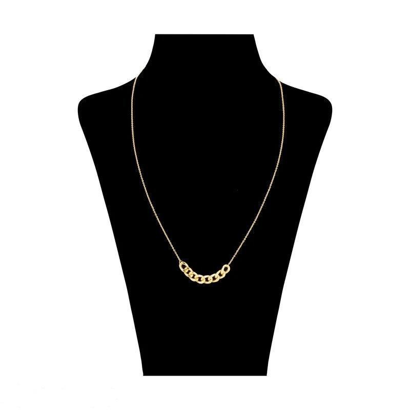 گردنبند طلا 18 عیار زنانه رضا گلد مدل کارتیه