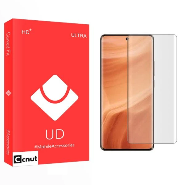 محافظ صفحه نمایش کوکونات مدل UD UV مناسب برای گوشی موبایل ریلمی GT 5 Pro  به همراه محافظ پشت گوشی
