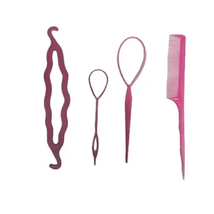 مجموعه ابزار بافتن مو زنانه مدل Firük بسته 4 عددی