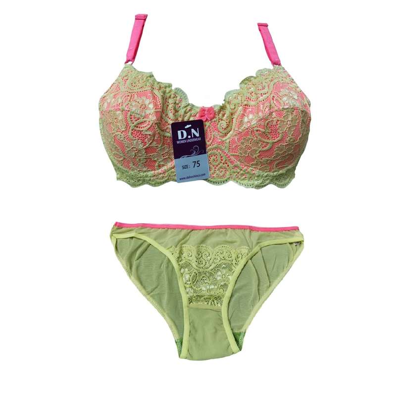 ست شورت و سوتین زنانه مدل 432 رنگ زرد