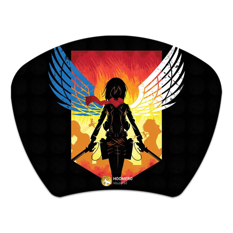 ماوس پد هومرو مدل MC1009 طرح انیمه اتک آن تایتان