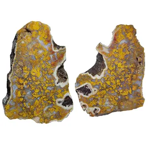 سنگ راف عقیق مدل شجر منظره مجموعه 2 عددی