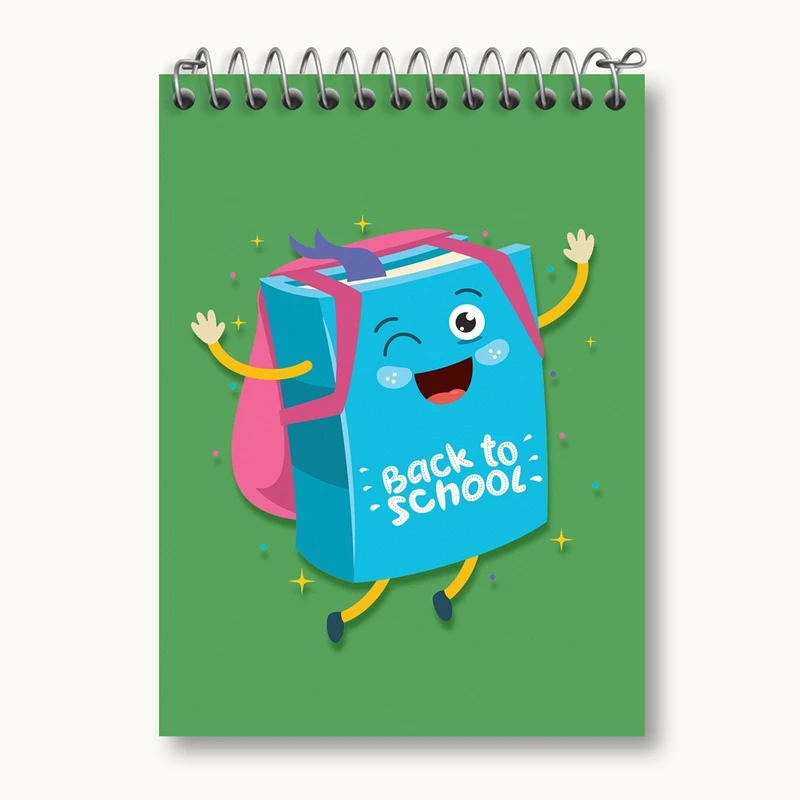 دفتر یادداشت 50 برگ خندالو مدل بازگشت به مدرسه کد 30042