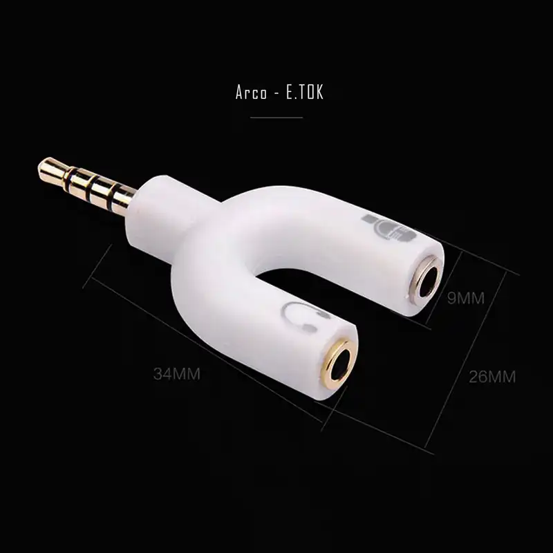 تبدیل 1 به 2 جک 3.5 میلی متری ایتوک مدل Arco