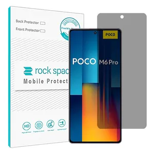 Rock space Resistant model privacy screen protectorsuitable for Xiaomi Poco M6 Pro mobile phone