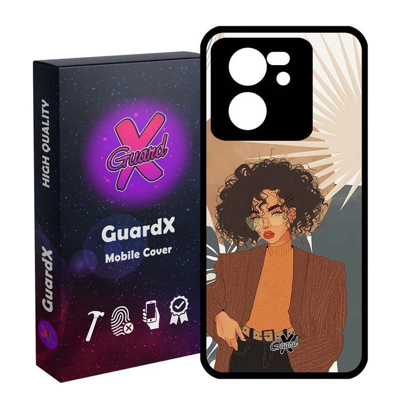 کاور گارد ایکس طرح Girl مدل Glass10369 مناسب برای گوشی موبایل شیائومی 13T/13T Pro/Redmi K60 Ultra