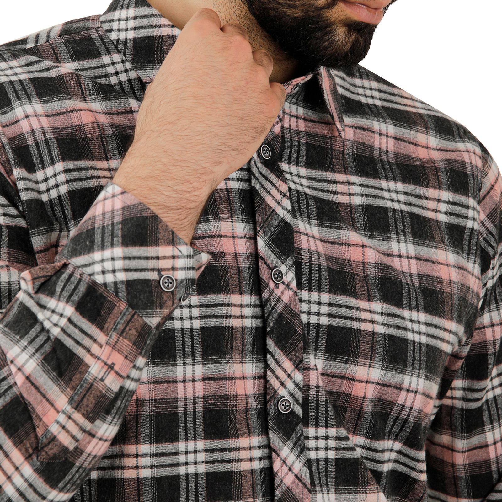 پیراهن آستین بلند مردانه پاتن جامه مدل پشمی 102721020232443  -  - 4