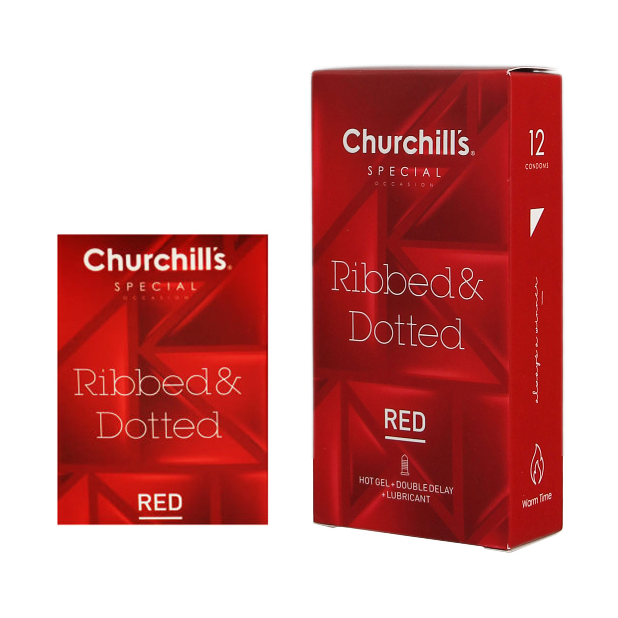 کاندوم چرچیلز مدل Hot Gel بسته 12 عددی به همراه کاندوم چرچیلز مدل Hot Gel بسته 3 عددی